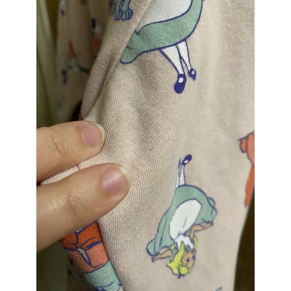 Disney 100 Womens SWEATSHIRT, XL 15-17, Pink, Donald Duck, Dumbo, Peter Pan - Picture 5 of 12